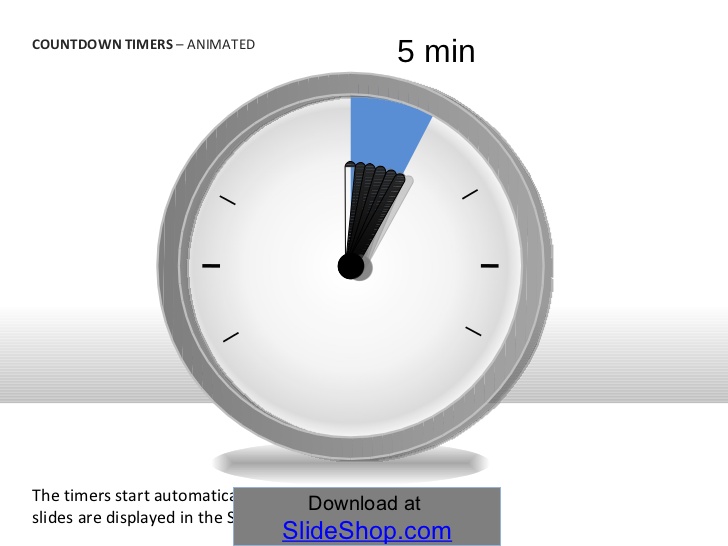 animated countdown clock for powerpoint